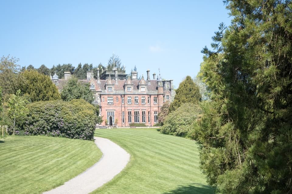 Keele hall, gardens and pathway